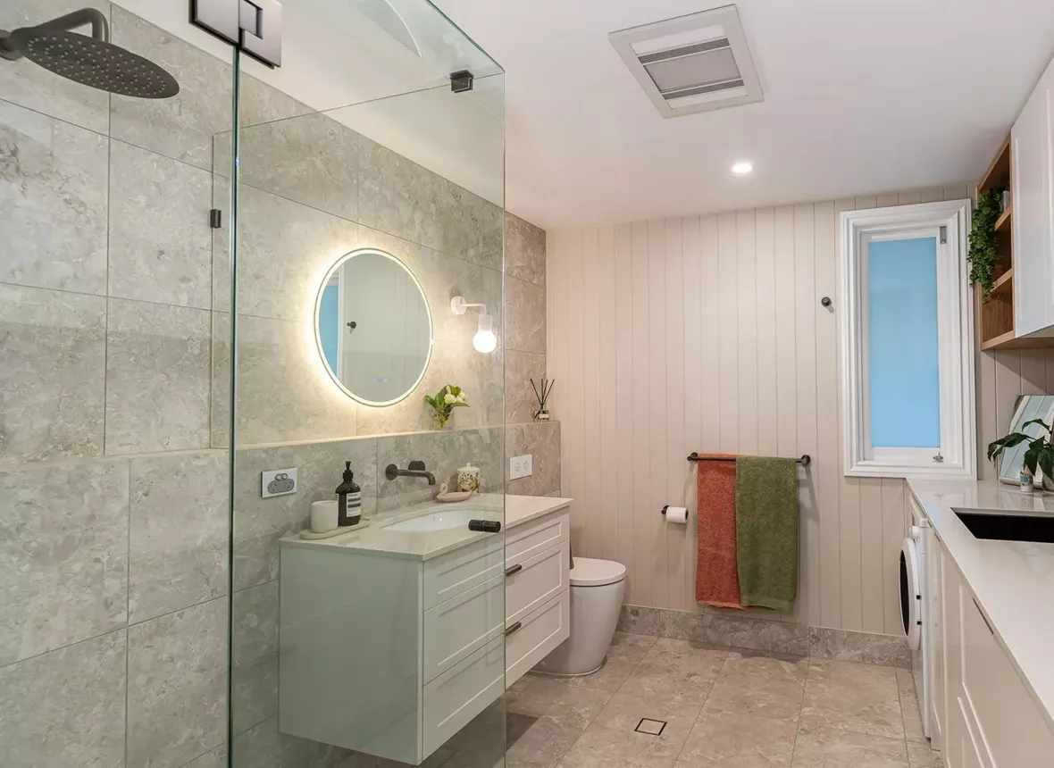 Bathroom refurbishment as part of a house renovation in Clapham