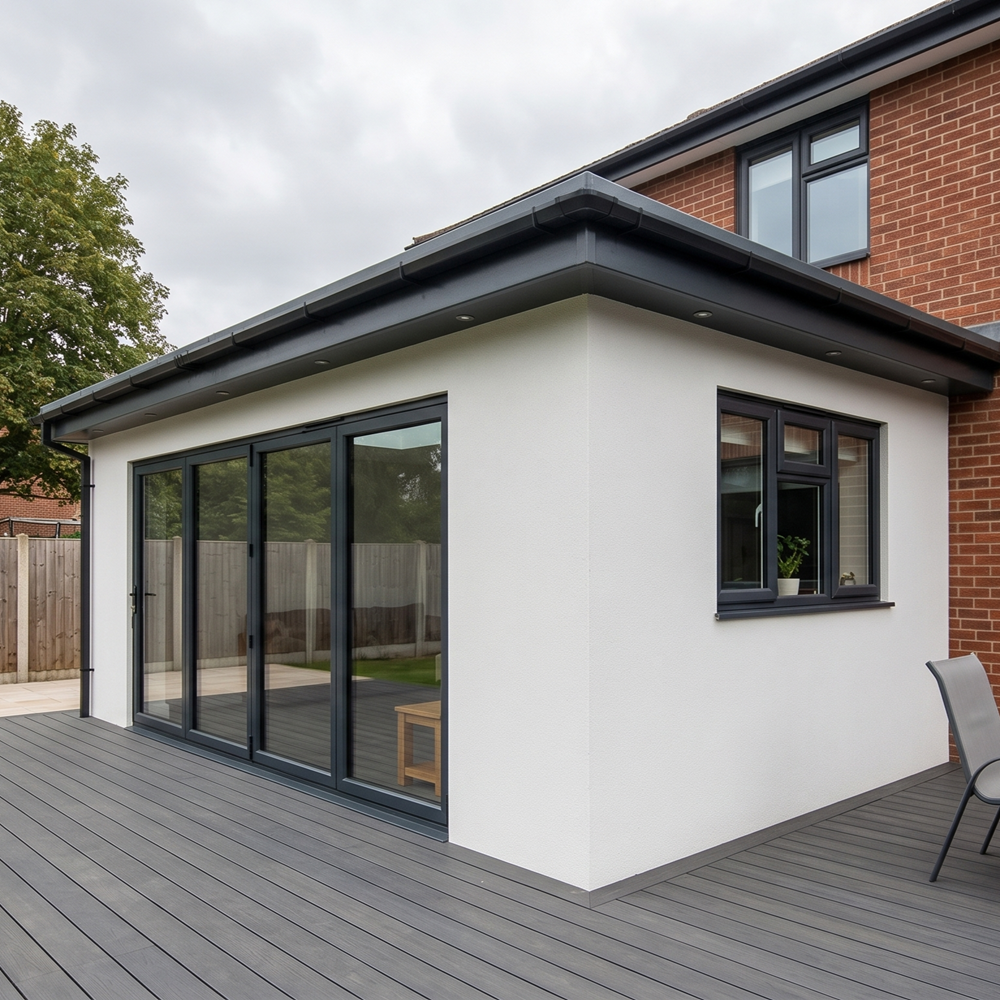 Finished house extension luxury open-plan living in London
