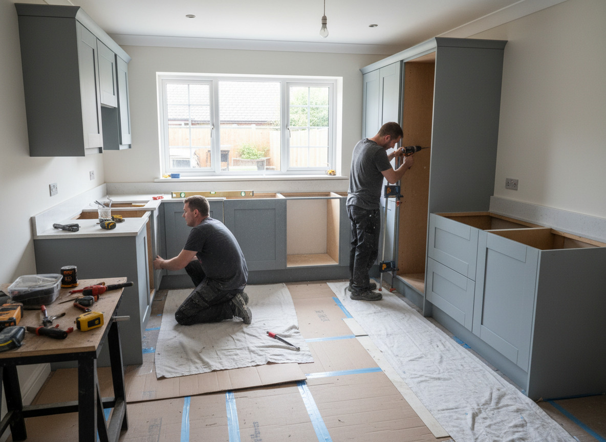 Kitchen fitting as part of a full house renovation project