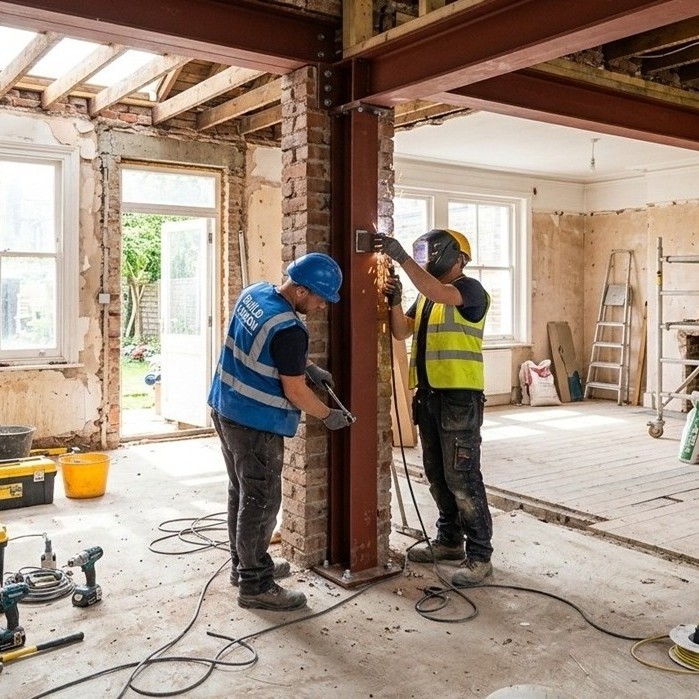 Complete open plan renovation and interior refurbishment in London